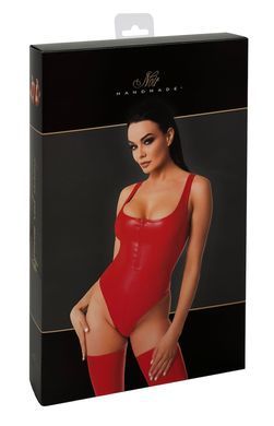 Боди Noir Handmade F352 Red powerwetlook body - XXL SX1979 фото