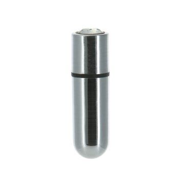 Вибропуля PowerBullet First-Class Bullet 2.5&Prime; with Key Chain Pouch, Silver, 9 режимов вибрации SO6848 фото