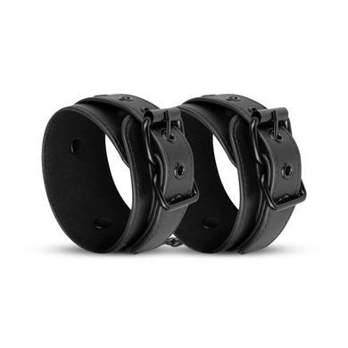 Поножи Bedroom Fantasies: Faux Leather Ankle Cuffs, черные SO8804 фото