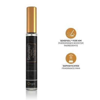 Мужские духи с феромонами Orgie &ndash; Sensfeel for Man Travel Size (10 мл), цитрусово-древесный аромат SX1538 фото