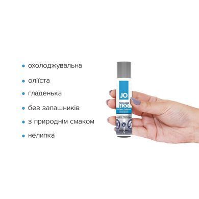 Охлаждающая смазка на водной основе JO H2O COOLING (30 мл) с ментолом, растительный глицерин SO1450 фото