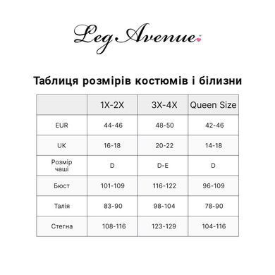 Сорочка бебі-дол Leg Avenue Rose Lace Flair Chemise Red, Queen Size SO9103 фото