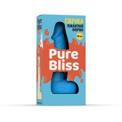 Свеча в виде члена Pure Bliss BIG Blue 18 см SX1699 фото