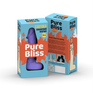 Свеча в виде члена Pure Bliss BIG Violet 18 см SX1655 фото