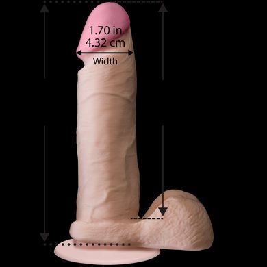 Фаллоимитатор Doc Johnson The Realistic Cock 6 inch White &mdash; ULTRASKYN, Vack-U-Lock, диаметр 4,3 см SO1550 фото