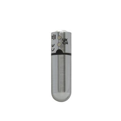 Віброкуля PowerBullet First-Class Bullet 2.5&Prime; with Key Chain Pouch, Silver, 9 режимів вібрації SO6848 фото