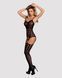 (SALE) Бодістокінг Obsessive Bodystocking G310 S/M/L, топ, панчохи, підв&rsquo;язки, круглі вирізи SO7236 фото 3
