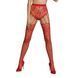 Эротические колготки-бодистокинг Passion ECO S004 red, закрытые трусики, декор, подвязки SO7094 фото 1