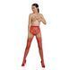 Эротические колготки-бодистокинг Passion ECO S004 red, закрытые трусики, декор, подвязки SO7094 фото 3