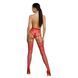 Эротические колготки-бодистокинг Passion ECO S004 red, закрытые трусики, декор, подвязки SO7094 фото 4
