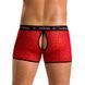 Мужские прозрачные боксеры Passion 046 SHORT PARKER XXL/XXXL Red, сетка, под леопард SO7611 фото 2
