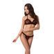 Комплект белья Passion GIANA BIKINI S/M, black, полупрозрачные лиф и трусики с бантиками EL15102 фото 1