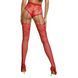 Эротические колготки-бодистокинг Passion ECO S004 red, закрытые трусики, декор, подвязки SO7094 фото 2