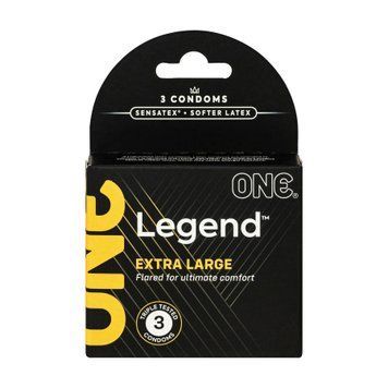Презервативы ONE Legend XL, 3 шт, увеличенный размер, расширение на конце, картонная упаковка SX0781 фото