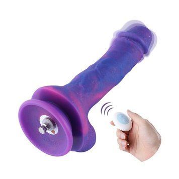 Фаллоимитатор 8.2&Prime; с вибрацией для секс-машин Hismith Purple Silicone Dildo with Vibe, KlicLok SO6212 фото