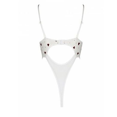 Эротическое боди с рисунком Passion LOVELIA BODY L/XL, white SO4756 фото