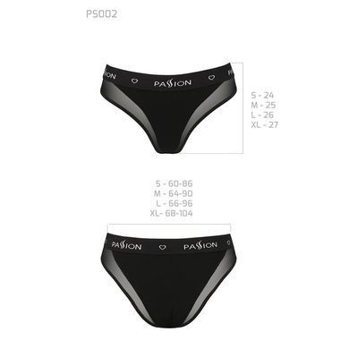 Трусики с прозрачной вставкой Passion PS002 PANTIES M, black SO4192 фото