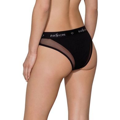 Трусики с прозрачной вставкой Passion PS002 PANTIES M, black SO4192 фото