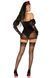 Эротический костюм черной невесты Leg Avenue Heartbreak Bride XS, боди, рукава, вуаль, чокер SO9207 фото 4