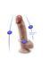 Фаллоимитатор SilexD Johnny Premium Real Skin Flesh (7in MODEL 1), ультрареалистик, диаметр 3,8 см SX1700 фото 4