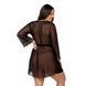 Пеньюар Passion AMBERLY PEIGNOIR 6XL/7XL, black, ажурные декольте и манжеты, широкие рукава SO7054 фото 2