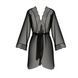 Пеньюар Passion AMBERLY PEIGNOIR 6XL/7XL, black, ажурные декольте и манжеты, широкие рукава SO7054 фото 3