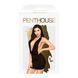 Мини-платье Penthouse - Heart Rob Black M/L, хомут, глубокое декольте, миниатюрные стринги SO4342 фото 3