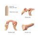 Реалистичный фаллоимитатор Strap-On-Me Sliding Skin Realistic Dildo Vanille XL, эффект подвижной кож SO6262 фото 3