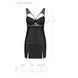 Бебі-дол з еко-шкіри та мережива Passion LOONA CHEMISE S/M, black SO5359 фото 7