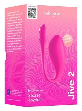 Смарт-віброяйце We-Vibe Jive 2 Electric Pink, пульт ДК, до 4 годин роботи SX2148 фото