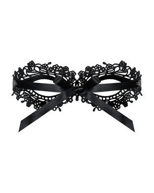 (SALE) Кружевная маска Obsessive A710 mask, единый размер, черная SO7188 фото