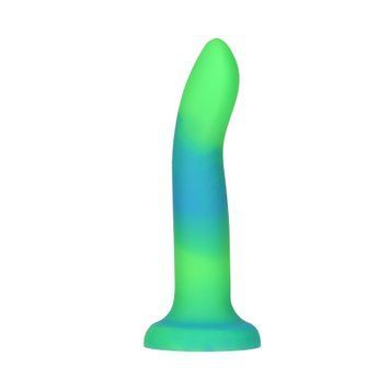 Светящийся в темноте фаллоимитатор ADDICTION Rave 8&Prime; Glow in the Dark Dildo Blue Green, 20,3 см SO6849 фото