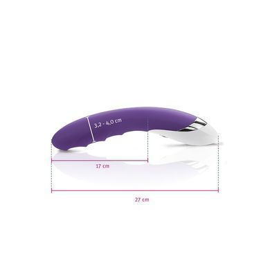 Мощный вибратор Mystim Sassy Simon Purple с двумя моторами и стимулирующим рельефом SO3468 фото