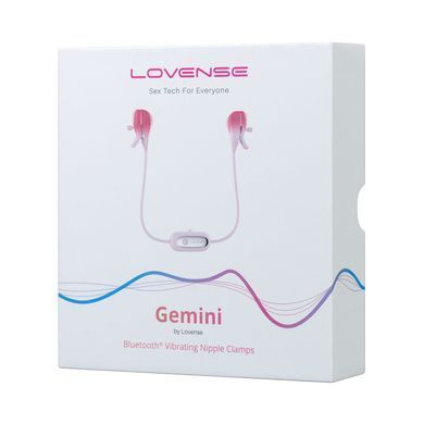 Смарт-вибратор для груди Lovense Gemini, регулировка сжатия соска, можно носить SO7487 фото