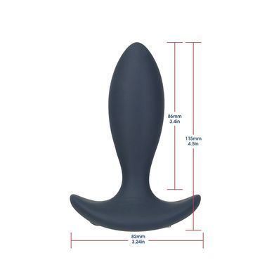 Анальная пробка с пульсацией Lux Active &ndash; Throb &ndash; 4.5" Anal Pulsating Massager, пульт ДУ SO5571 фото