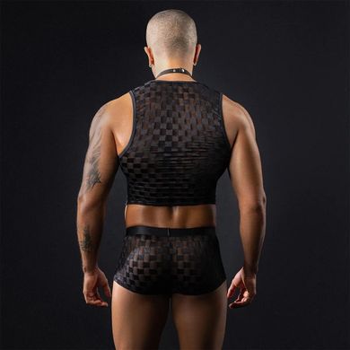 Мужской эротический костюм официанта JSY &laquo;Обаятельный Михаэль&raquo; One Size, топ, трусы, бабочка SX0433 фото