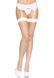 Чулки в крупную сетку Leg Avenue Fence Net Thigh Highs White, one size SO7988 фото 2