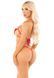Комплект Leg Avenue Open Cup Bra and Pearl String One Size, Red SX1752 фото 3
