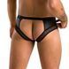 Мужские трусы с цепочкой Passion 030 SLIP TOM XXL/XXXL Black, экокожа, открытые ягодицы SO7563 фото 2