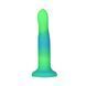 Светящийся в темноте фаллоимитатор ADDICTION Rave 8&Prime; Glow in the Dark Dildo Blue Green, 20,3 см SO6849 фото 3