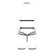 Комплект белья Passion Exclusive MORGAN SET OpenBra XXL/XXXL, black, стрэпы, трусики, лиф, пояс PS23903 фото 6
