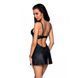 Бебі-дол з еко-шкіри та мережива Passion LOONA CHEMISE XXL/XXXL, black SO5360 фото 2