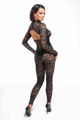 Комбинезон Noir Handmade F299 Enigma, XXL, кружево, длинный рукав, имитация корсета, доступ SX0235 фото