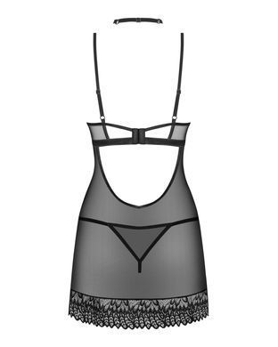 Сорочка Obsessive Donarella chemise & thong XS/S SX1140 фото