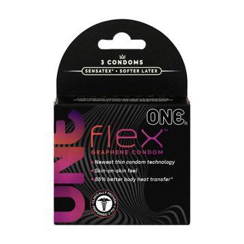 Презервативы ONE Flex Graphene, 3 шт, супертонкие, очень прочные, картонная упаковка SX0783 фото