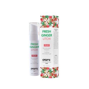 Розпродаж!!! Стимулювальний гель EXSENS Kissable Fresh Ginger Litchi 15мл (термін 12.2025) SO2367-R фото