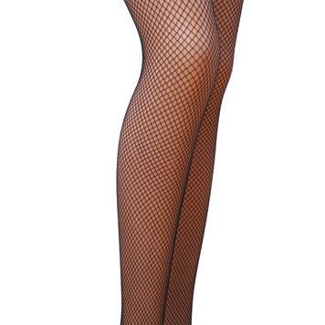 Колготки в сіточку без виділених трусиків Passion TI020 типу Кабаретка 3/4 (fishnet), nero PS23206 фото