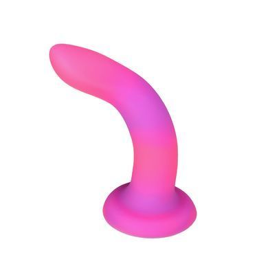 Фалоімітатор, що світиться в темряві, ADDICTION Rave 8&Prime;, Glow in the Dark Dildo Pink Purple, 20,3 см SO6850 фото