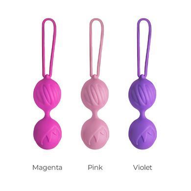 Вагинальные шарики Adrien Lastic Geisha Lastic Balls Mini Magenta (S), диаметр 3,4см, вес 85гр AD40511 фото