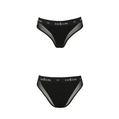 Трусики с прозрачной вставкой Passion PS002 PANTIES XL, black SO4194 фото